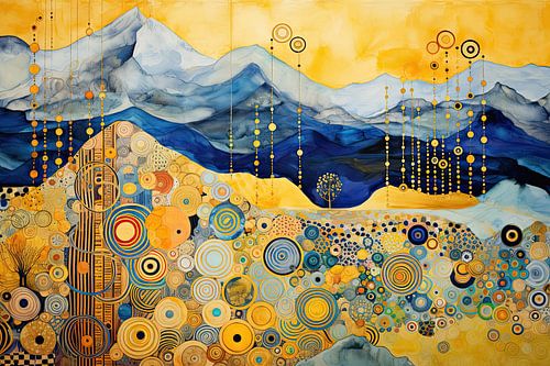 Abstrakte Berglandschaft