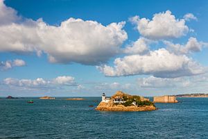 Blick vom Pointe-de-Penn-al-Lann zur Ile Louet, bei Carantec, Bretagne