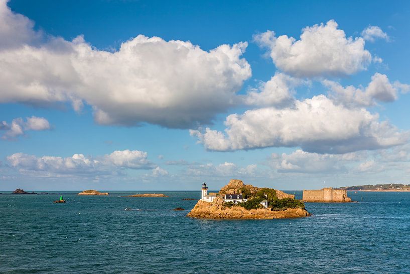 View from Pointe-de-Penn-al-Lann to Ile Louet, near Carantec, Brittany by Christian Müringer