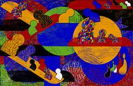 coloured geometric shape by EL QOCH