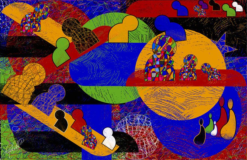 forme géométrique coloré par EL QOCH