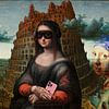 Mona Lisa vor dem Turm von Babel von Rene Ladenius Digital Art
