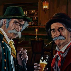 Carl Krohnberger Together in Pub Painting by Paul Meijering