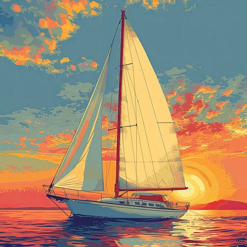Sailboat Sea Maritime Moon Shipping