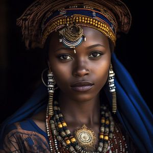 Porträt einer afrikanischen Frau