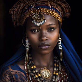 Porträt einer afrikanischen Frau