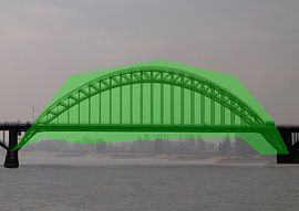 Die Waalbrücke (grün) von Edwin Arendts