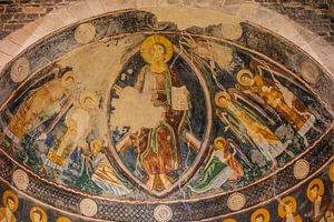 Gewölbe mit Jesus in der Basilika di Saccargia auf Sardinien
