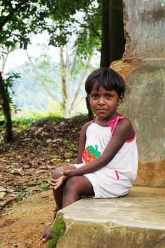 A little beautiful girl From Sri Lanka. by Sarah Vandermeulen