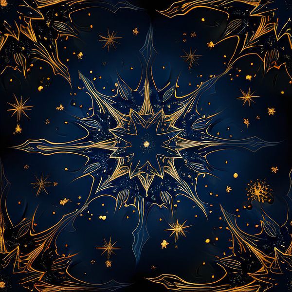 Elegant star pattern by Vythryd Arts