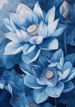 Blue Lotus | Infinite Blue Lotus Elegance by I ❤ Flowers