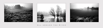 Triptyque Paysage fluvial sur Eddy Westdijk