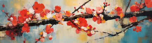 Tak met Kleurrijke Bloemen