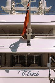 Superyacht in the port of Saint-Tropez by Mélissa Lafarque