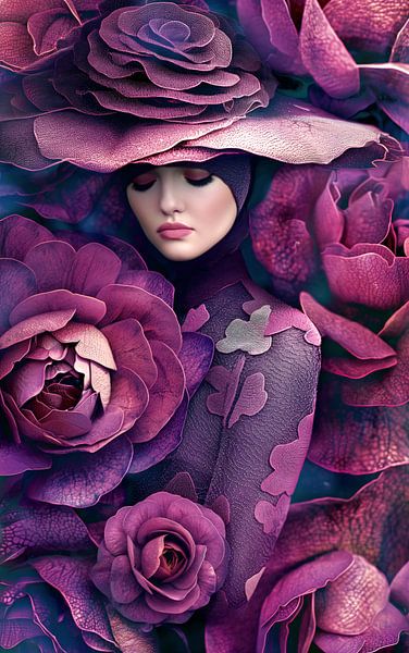 Purple Rose Mood II by Jacky