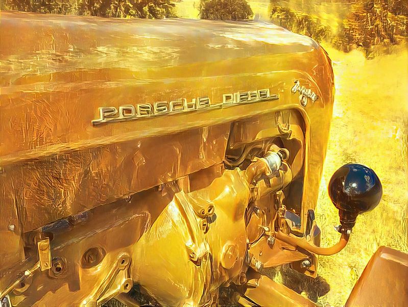 Tractor Porsche junior gold style by Christian Lauer