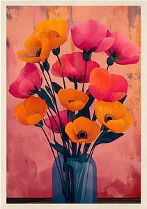 Blumenstrauß, Blumen, Vase
