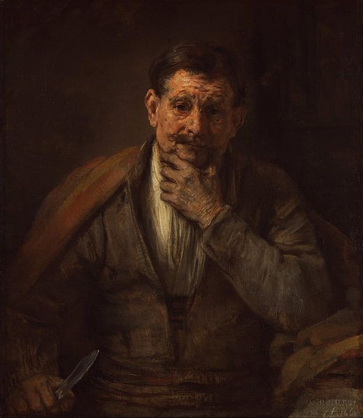 Der heilige Bartholomeus, Rembrandt van Rijn von Rembrandt van Rijn