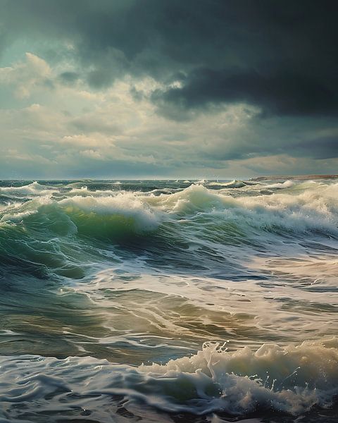 Op weg langs de zee van fernlichtsicht