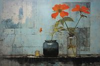 Botanical prints | Grey tranquillity | Floral painting