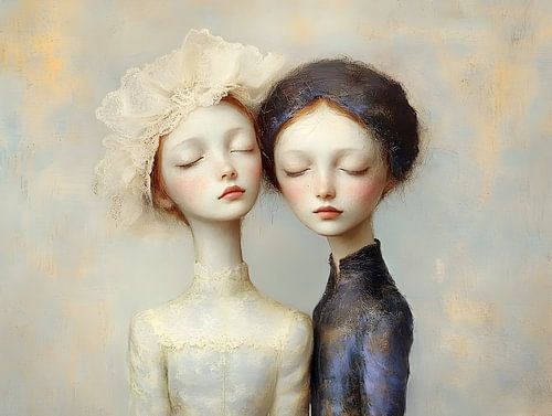 Inclined towards each other