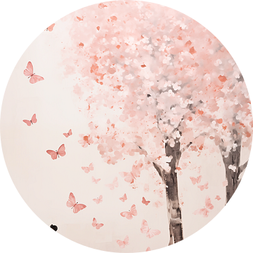 Japandi, Vlinder Boom Bloesem V