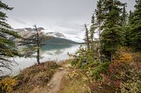 Lac de montagne en automne