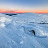 De besneeuwde bergen van Pallas-Yllästunturi (Finland) van Martijn Smeets