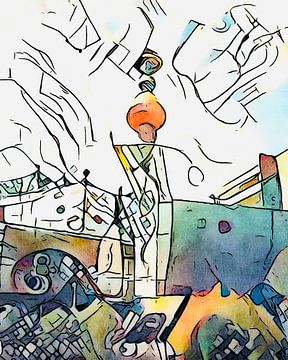 Kandinsky meets Hundertwasser (3) by zam art