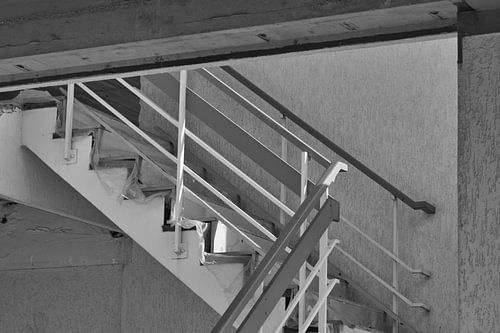 De trappen op naar boven