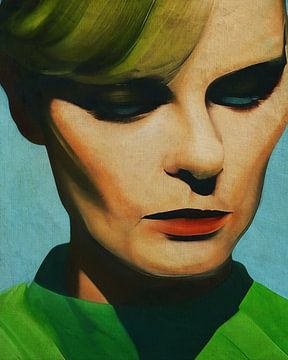Abstract portret van een vrouw 18 van Jan Keteleer