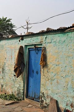 Blauwtinten in Rajasthan van Myrthe Visser-Wind