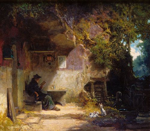 Carl Spitzweg ,de kluizenaar voor zijn kluizenaar