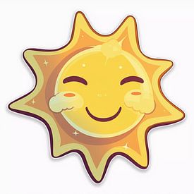 Glückliche Sonne von Vythryd Arts