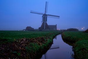 Moulin à vent de Zoeterwoude dans la brume