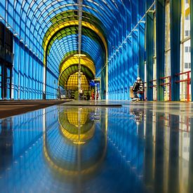 Nelson Mandela bridge in zoetermeer is a bicycle and pedestrian bridge - Netherlands by Jolanda Aalbers