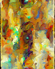 Kleurrijk abstract van Patricia Hofmeester