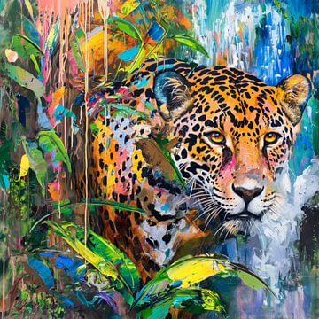 Jaguar in de jungle van ARTemberaubend
