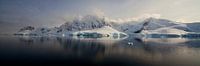Sea ice off the coast of Antarctica