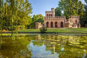 Moosburg im Biebricher Schlosspark van Christian Müringer