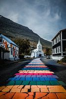 Regenboogstraat in Seydisfjördur