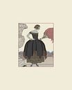 Elegante Dame | Dress up | Historischer Modedruck | Historische Werbung | Art Deco von NOONY Miniaturansicht