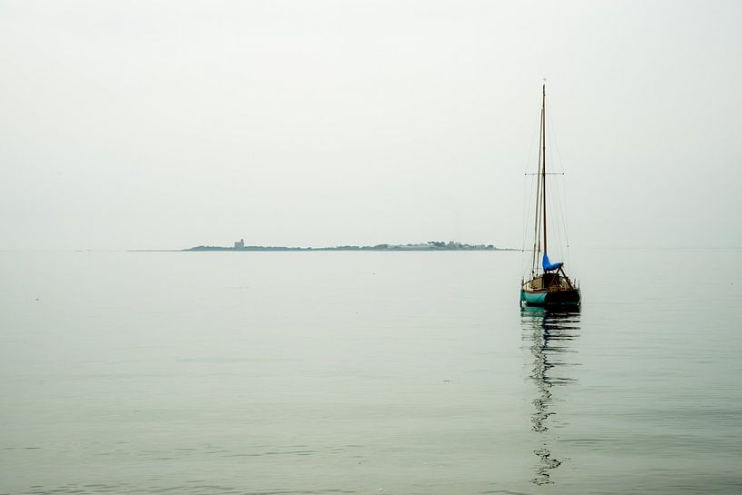 In the distance... Tatihou, Normandy... by Annelies Martinot