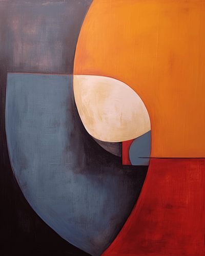 Abstrait moderne aux couleurs chaudes