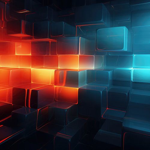 Cubes in modern style