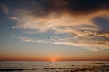 Scandinavische zonsondergang