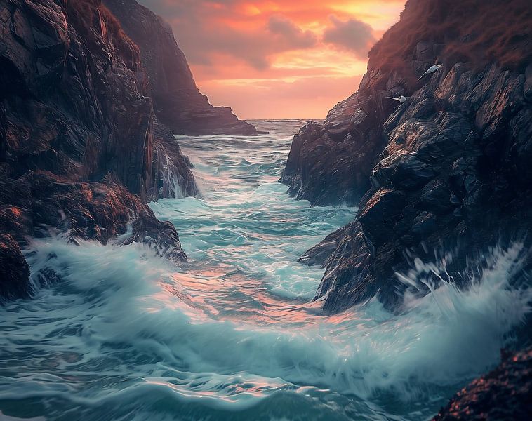 An der Küste von fernlichtsicht