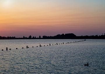 The Haarrijnseplas after sunset by Martijn Wit