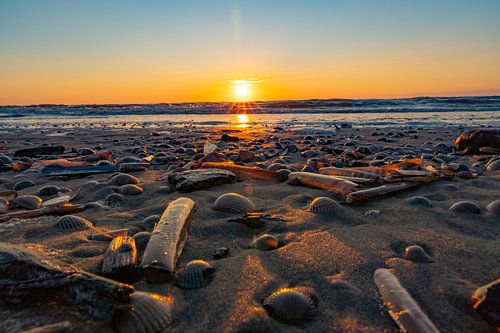Coucher de soleil à la plage