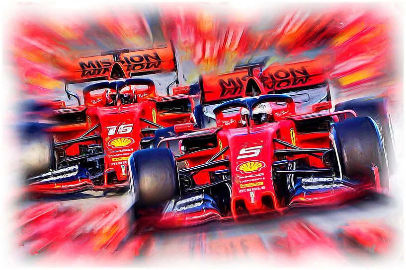 Italian Power - Vettel versus Leclerc van DeVerviersBelgium